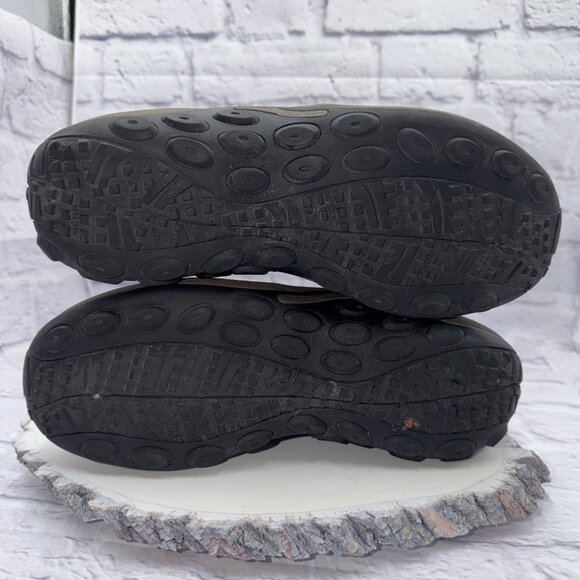 Merrell Men Jungle Moc Shoes 10.5 Brown Nubuck Slip On Hiking Walking Waterproof - Picture 11 of 12